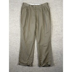 Tom James Executive Collection Men's 38L Wool Dress Pants Pleated Cuffed